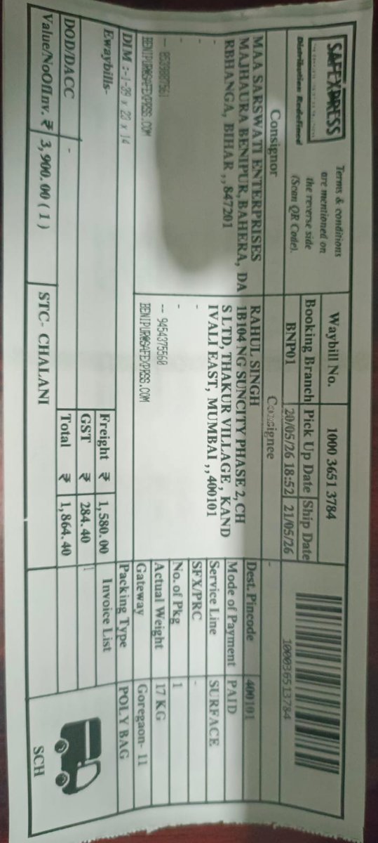 Rahulsi009's tweet photo. @Safexpress  pathetic service . Trying to reach out to you customer representative and it's interesting that you toll free number is not working. Not able to connect anyone from your side. https://t.co/zUN4zK4ZjN