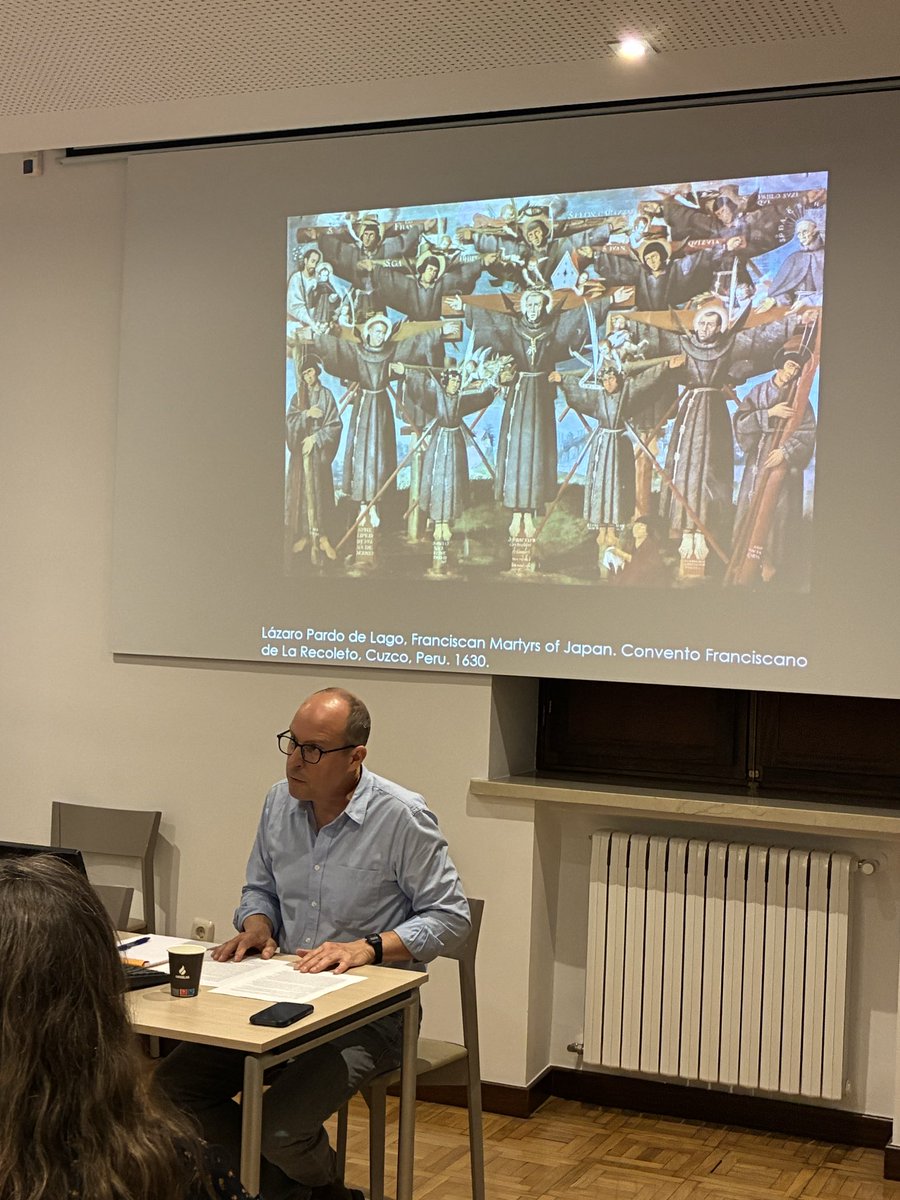 Madrid_IAS's tweet photo. 🟢En el seminario MIAS-EHEHI de #hoy, Paul Nelles  (Fellow MIAS - François Chevalier) nos habla de “Blood in Nagasaki (1597): thinking with material religion in the Early Modern world”

Síguelo en directo: https://t.co/dPfbwAMglt

@casadevelazquez 
@UAM_Madrid https://t.co/qFA8Gm5e9u