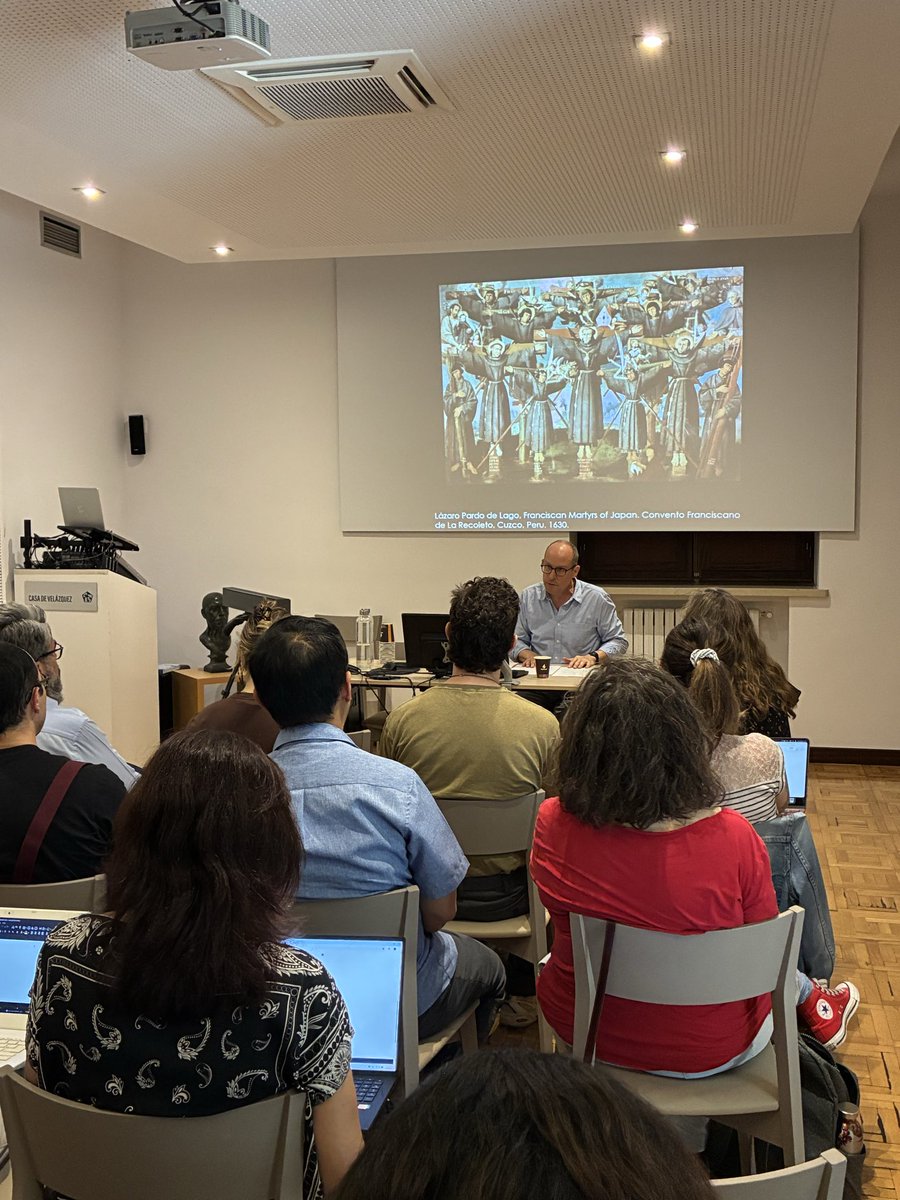 Madrid_IAS's tweet photo. 🟢En el seminario MIAS-EHEHI de #hoy, Paul Nelles  (Fellow MIAS - François Chevalier) nos habla de “Blood in Nagasaki (1597): thinking with material religion in the Early Modern world”

Síguelo en directo: https://t.co/dPfbwAMglt

@casadevelazquez 
@UAM_Madrid https://t.co/qFA8Gm5e9u