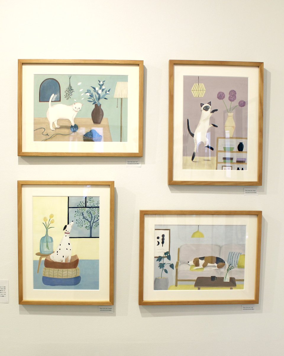 ikuko_illust's tweet photo. MOUNT tokyoさんでのグループ展
「Cat&amp;Dog♯10」が昨日無事に終了しました！

会期中、お忙しい中足を運んでくださった皆さま、本当にありがとうございました😌
@mount_co_jp 

#グループ展
#イラスト https://t.co/hcbJ7D5qyq