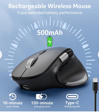 TechFocus002's tweet photo. 🖱️  Mouse ✨
✅ Side Scroll + 8 Buttons 📜 – 4800 DPI for precision 🎯
✅ BT5.2 + 2.4GHz Dual Mode 🔁 – Switch devices seamlessly 💻
✅ Medium-to-Large Hands Comfort 🖐️ – Perfect for office &amp; PC/Mac 🏢🍏
Work smarter, scroll smoother! 🚀
 #WirelessMouse #FollowForFollow #GoodFind https://t.co/OiZpgz1n0x