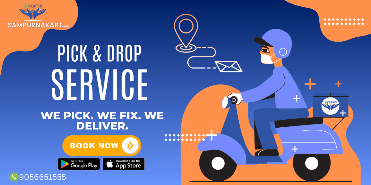 Sampurnakart24's tweet photo. No time to visit a repair shop?
We’ve got you covered with our Pick & Drop Repair Service!
Book Your Repair Today: 9056651555
🌐 https://t.co/2B7zH9GbBr
#PickAndDropService #MobileRepair #LaptopRepair #DoorstepService #TechRepair #AppleRepair #AndroidRepair #sampurnakart https://t.co/TPXBEwEBD8