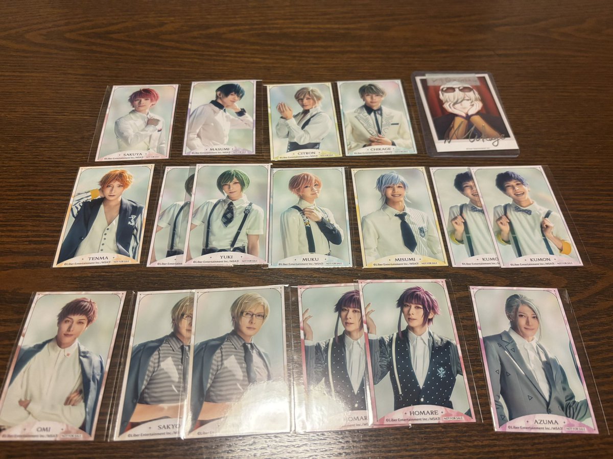 marshhiso's tweet photo. 【交換】エーステ アニカフェ ポートレート コースター

譲)画像参照

求)特典：一成　決まり次第 密♾️回収
　 コースター：密♾️回収
　 ポトレ：真澄 万里 各1
　　　→決まり次第千景 一成 密♾️回収

ポトレ至、特典千景⇄ポトレ万里のみ
異種交換可
郵送のみ
お気軽にお声掛けください https://t.co/UgOKiSmHqQ