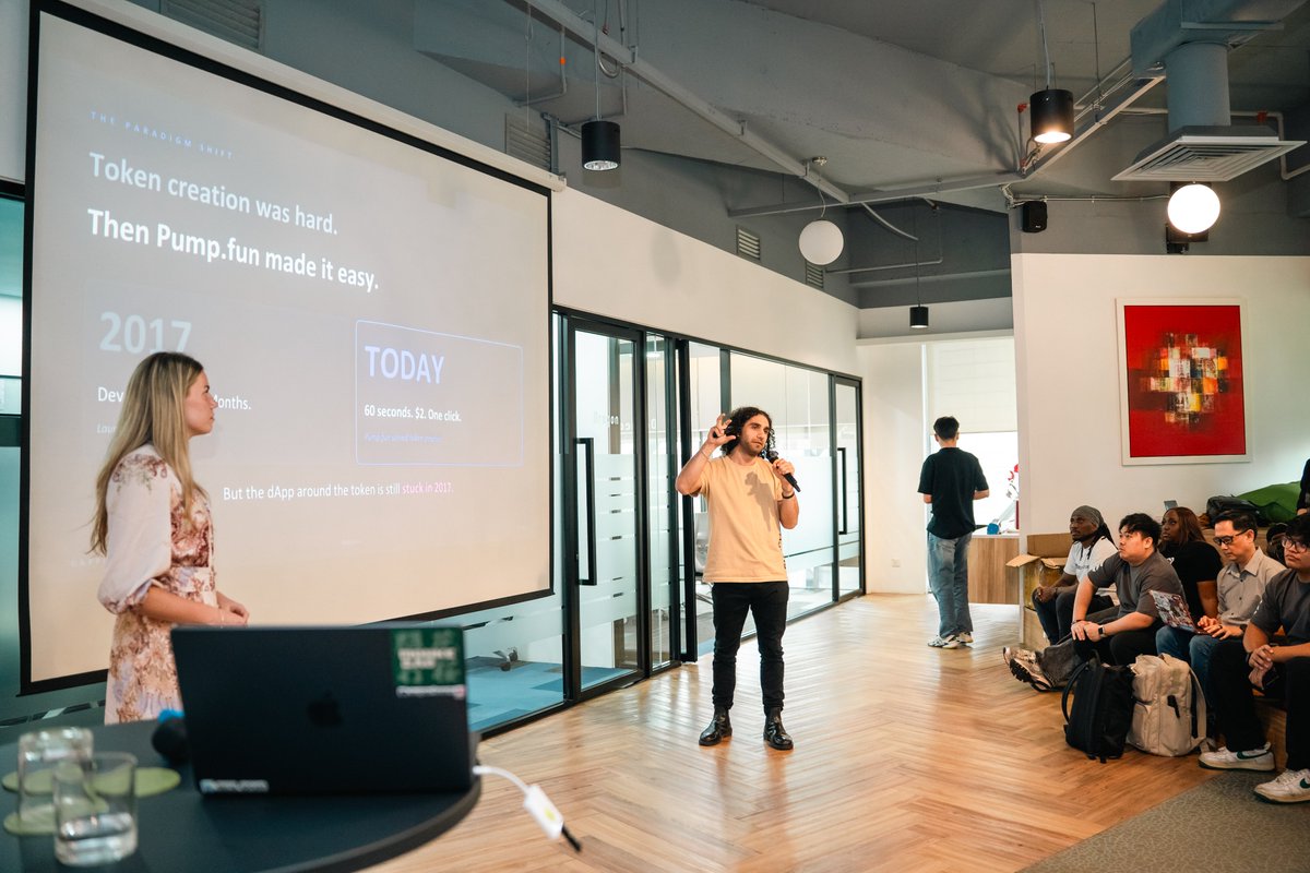 SuperteamMY's tweet photo. @decentra1ized_ @SolanaFndn @jelawangcapital @cebillhsu @AppWorks @jacobkxyz @Superscrypt @raptor_trade @reifydb @Predictefy @tafcirmaj @verityxyz @ordrtrade @avhidotsol @BetterWalletApp @DsouzaJovian @pettiboy_com @zufairyy @JustSparkIdeas @Mathis_btc @tradefishfun @tonymfer @0xG3orge @GENPowered @inesyongdao @DegenEzApp @Oplopuser @cryptowazza @vantofinance @BundieDefi @0xYudhishthra @CrispPredict @yellowpantherx @Jpegtrader_ @_olivefinance @hypebiscus_xyz @wanaokii @ZeusNetworkHQ @ContentDAOapp @AAPecherkin > @Dappitdotio by @WhaleCoinTalk  — AI dApp builder on Solana 
> @WebMerger by @sebestdebest — front gate to web3
> @clawgotchi  by @vennluu — a supermini physical “home” for your AI agent
> @LockedIn_Real by @Ong_pogs — commitment contract infrastructure on Solana https://t.co/eVtwCPjJ4m