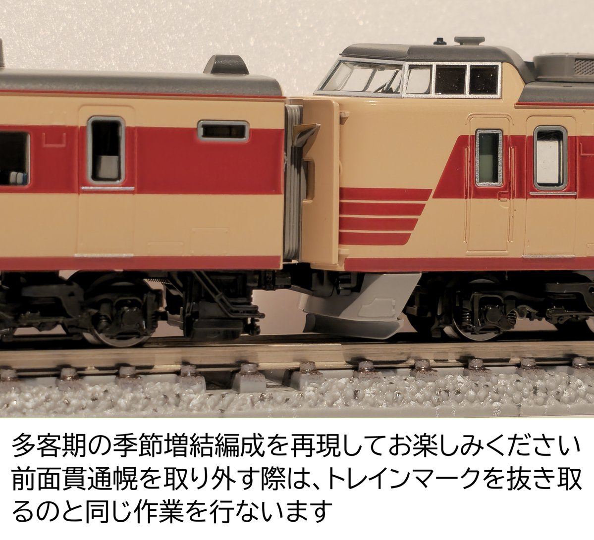 5月29日発売の新製品、国鉄183系特急電車。 ショールームでも、届いた
