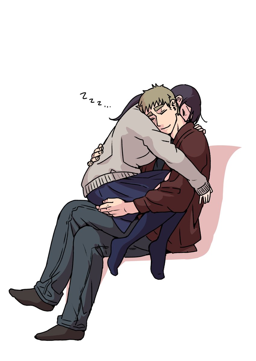 盛り上がる前に寝ちゃうときもある💤 #創作男女 