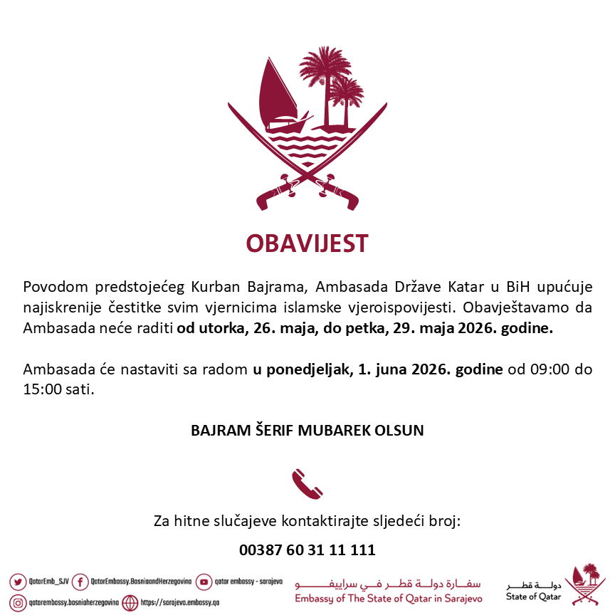 QatarEmb_SJV's tweet photo. #الخارجية_قطر #قطر #الدوحة #البوسنة_والهرسك #سراييفو #MOFAQatar #qatar #doha #bosnia #BiH #sarajevo #katar https://t.co/FIQXlPNqci