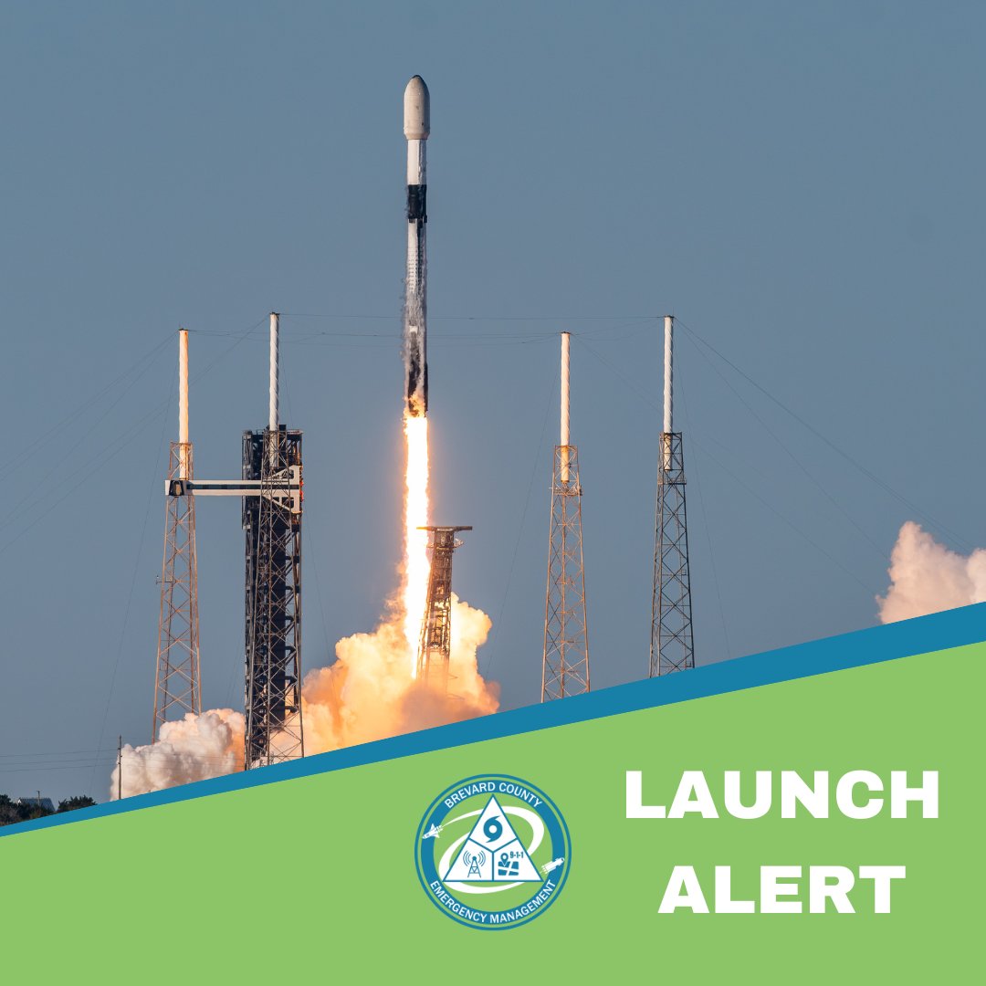 BrevardEOC's tweet photo. 5/25/26 6:43 AM | We have activated our launch operations support team in preparation for the SpaceX Falcon9 launch. Window: 7:41 AM - 11:41 AM https://t.co/f5FB8SMmZh