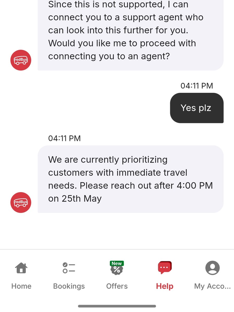 Fan_of_dhoni's tweet photo. @redBus_in it us already 4.11 but system is asking me to connect after 4pm. 🤔🤔🤔 https://t.co/eybqDs5vBy
