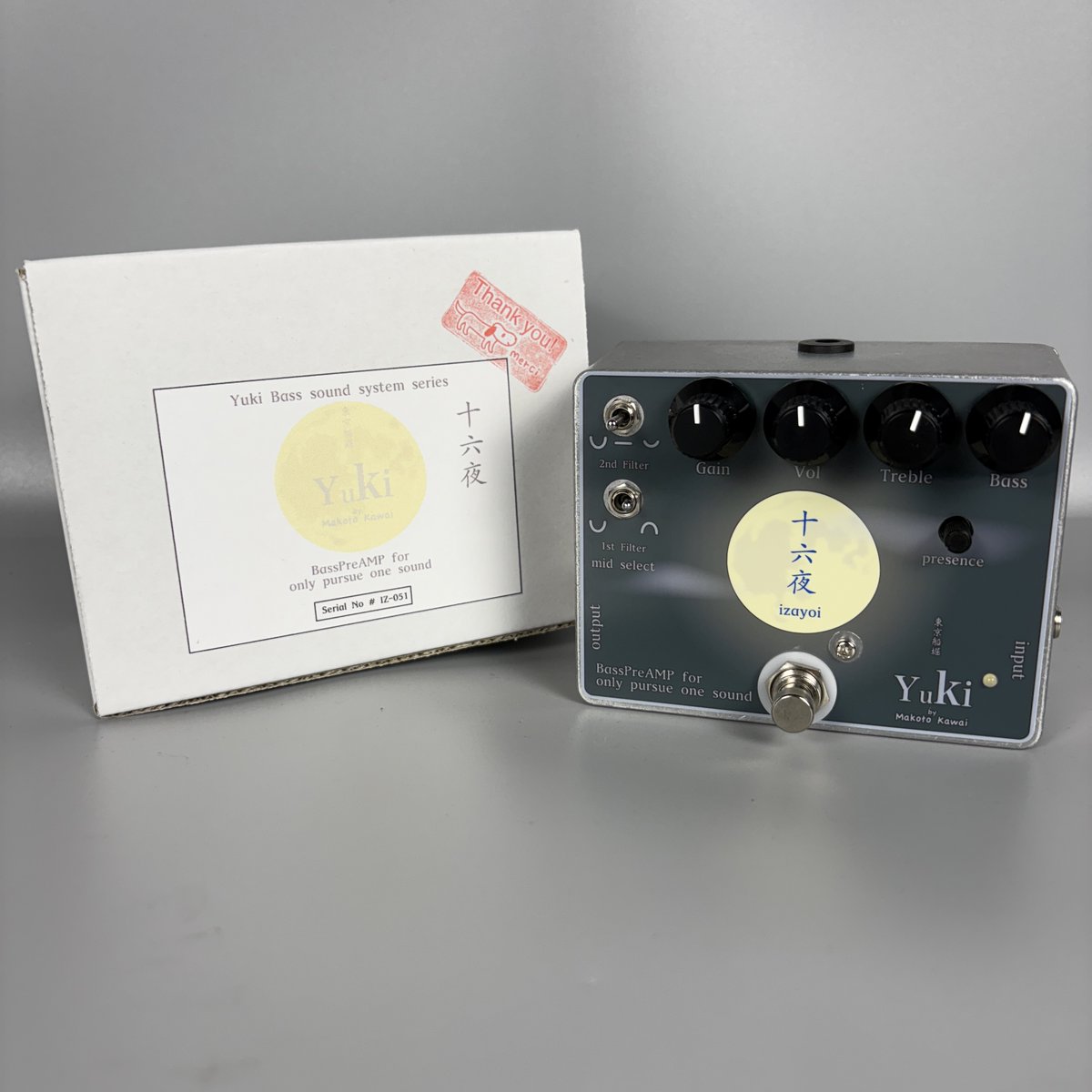 エフェクター】 Yuki Bass Sound Systemから、ベースプリアンプ『十六