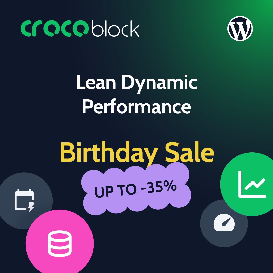 MRcrocoblock's tweet photo. 🥳 One ecosystem. Up to 35% OFF.
Stop juggling plugins ⚡
Build #dynamic sites, stores &amp; booking systems with one connected #WordPress toolkit.
🎉 Birthday Deals:
35% OFF #Lifetime
25% OFF Upgrades
20% OFF Yearly
10% OFF Single Plugins

⏳ Ends May 28
👉 https://t.co/KAaGw1yKg2 https://t.co/LGtN2HhsPO
