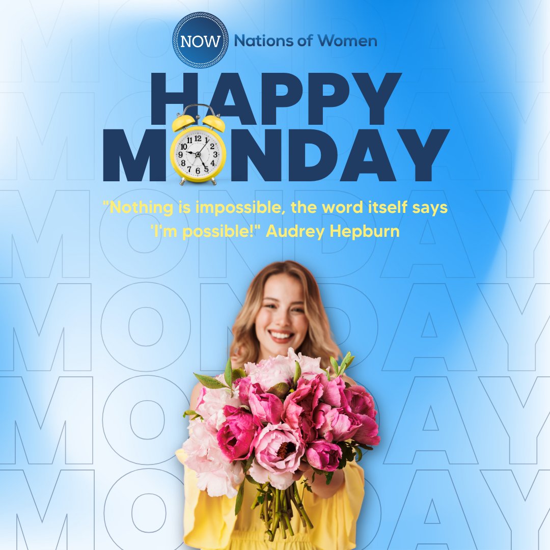 NationsofWomen's tweet photo. “Nothing is impossible, the word itself says I’m possible.” ✨ — Audrey Hepburn

A reminder for every woman leader: You do not need permission to begin. You only need the courage to believe it’s possible.

#WomenLeaders #LeadershipThatLasts #NationsOfWomen https://t.co/T409PVKWXA