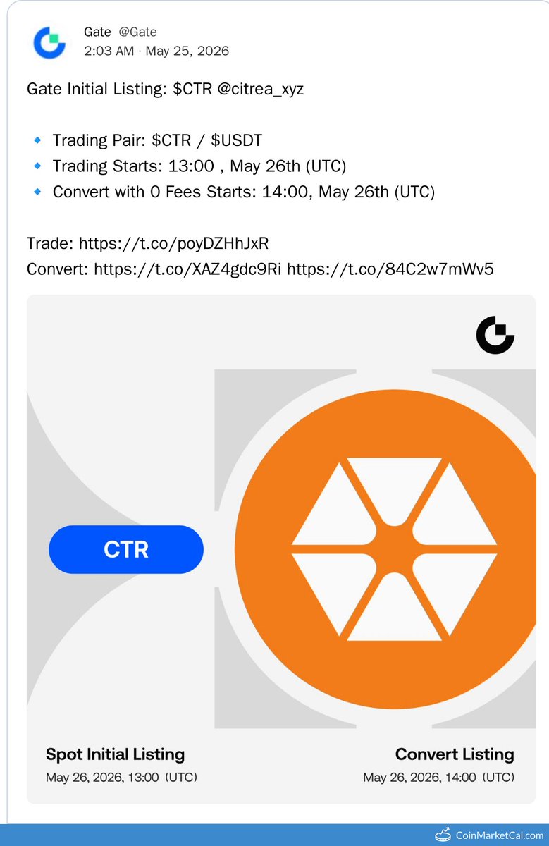 CoinMarketCal Bot tweet media