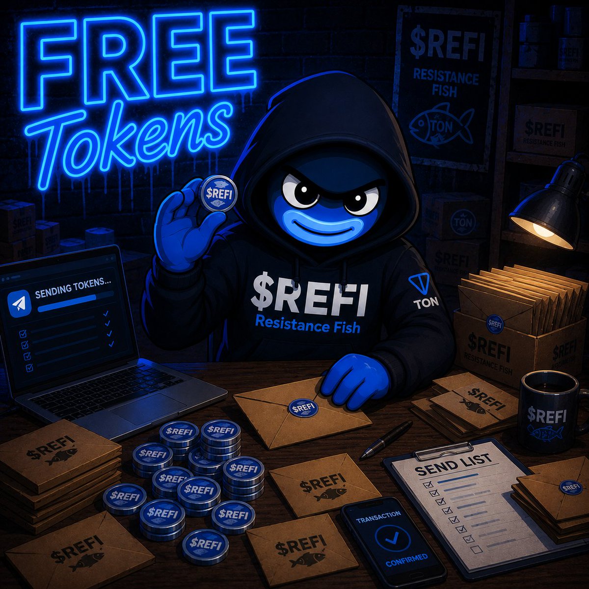 Resistance Fish | TON Memecoin tweet media