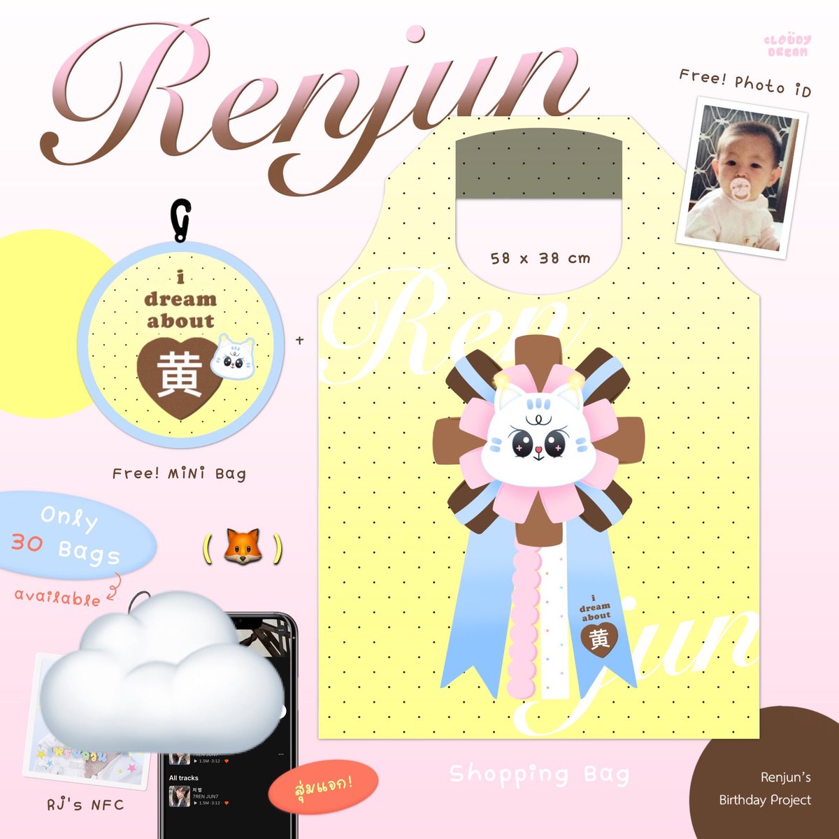 imcloudxdream's tweet photo. แจก ☁️ กระเป๋าผ้า 25 ใบ 

Shopping Bag 💛 เป็น Goods จาก
โปรเจ็ค #HappyMealwithRENJUN

กติกา :
— โดเนทเข้าบ้าน  @renbblyth23
      123 บ. ขึ้นไป ( โอนหลังโพสต์นี้ )
— แปะหลักฐาน + ใส่ชื่อแอค ใต้โพสต์

RENJUN SOLO IS COMING 
#RENJUN_同谋者的默契 https://t.co/YrC56kl817