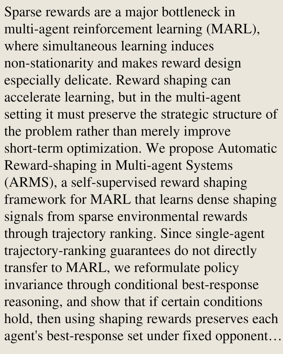 Multiagent Systems Papers tweet media