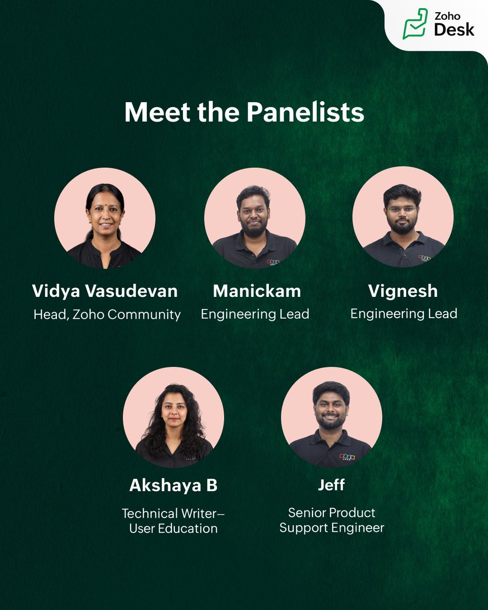 ZohoDesk's tweet photo. Your customers want to help themselves. Are you making it easy enough?

Join us live on May 28 as our experts answer all your questions about knowledge base, community, and AI-powered self-service in Zoho Desk.

Register here: https://t.co/AaI40HePiv https://t.co/r2lkUEWIrT