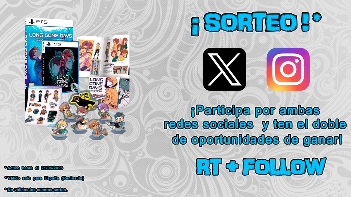 cdChicasGamers's tweet photo. Oye, ¿eres amante del físico?

Llévate la Collector's Edition de Long Gone Days para PS5 gracias a Tesura Games

👆 Follow @cdChicasGamers y @TesuraGames 
✌️ RT

También podéis participar por #instagram y tener más opciones

Más info aquí:
https://t.co/TG7eULimgZ https://t.co/c73qDk3pXY