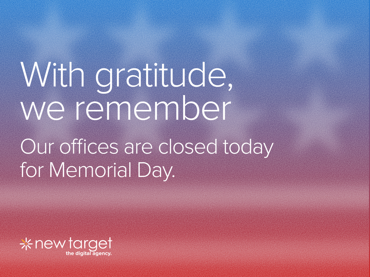 NewTargetInc's tweet photo. Today we remember the brave men and women who made the ultimate sacrifice. Their courage is never forgotten. Our offices are closed today for Memorial Day and we will be back in office tomorrow! https://t.co/x879v2NpPR