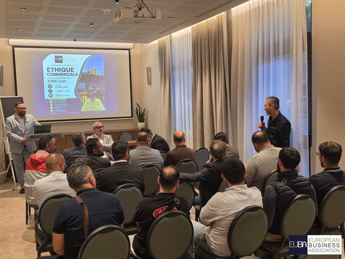 ibraykut's tweet photo. Très heureux d’avoir participé à cette belle conférence organisée par EUBA Lyon autour de l’éthique commerciale et du networking 🤝

Une soirée enrichissante marquée par de beaux échanges entre entrepreneurs et professionnels.

Merci à tous les participants et intervenants pour cette belle ambiance 🙌

#EUBA #Networking #Lyon #Entrepreneuriat #Busine