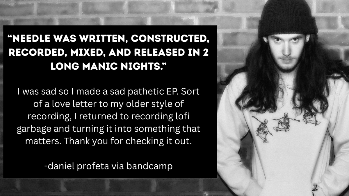 LegionEsoteric's tweet photo. Daniel Profeta says NEEDLE was written in 2 nights during a manic episode. https://t.co/0PvbSAvoVz