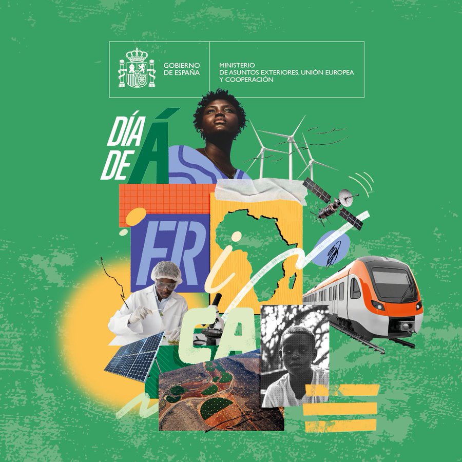 EmbEspGuinea's tweet photo. 🌍 #AfricaDay

Today, 25 May, we reaffirm our commitment to the strategic relationship with Africa and its countries, and to the ties of cooperation, mutual respect and a shared vision for the future.

Because Africa’s present and future are also ours.

https://t.co/RWdwmisqXu https://t.co/vJ2Cc8y1Ss