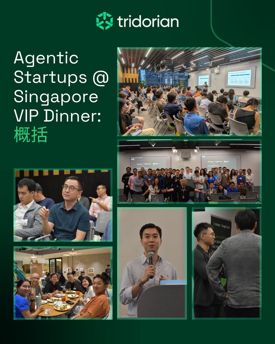 tridorians's tweet photo. 衷心感谢 90+位 AI 初创公司创始人、CTO 和技术领袖莅临 Google Singapore 办公室，参加 tridorian 与 Google Cloud 共同举办的 AI 创始人 VIP 晚宴之夜！🚀

📩 Drop us a DM to schedule a 1:1 technical deep dive with our engineering team.

#GeminiEnterprise #AI #ChuHai #tridorian https://t.co/sZMNt0RvUF