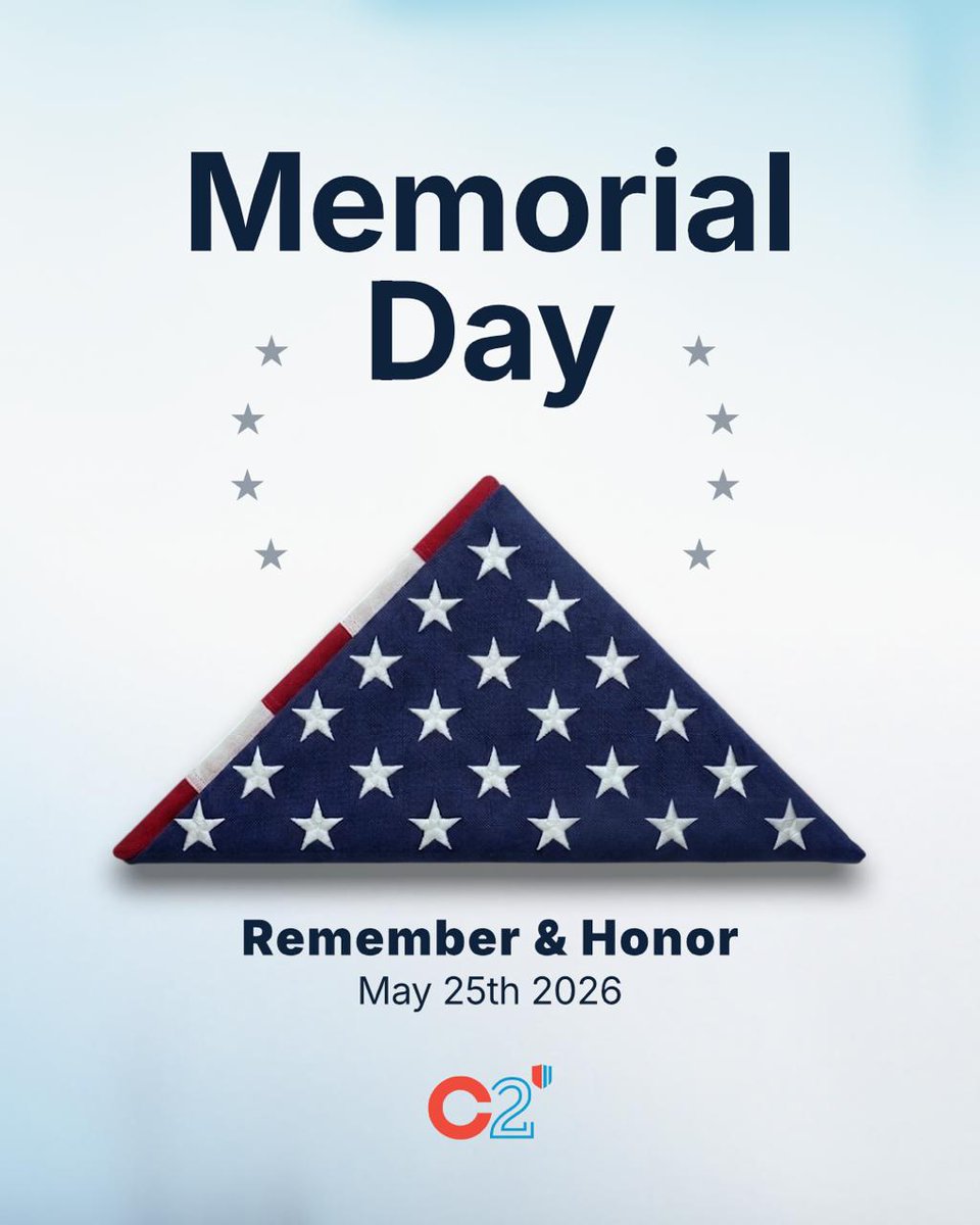 C2Essentials's tweet photo. We recognize the importance of leadership, dedication, and service values that continue to inspire communities and workplaces across the nation.

#MemorialDay #May25th https://t.co/ZDJnF6TsP5