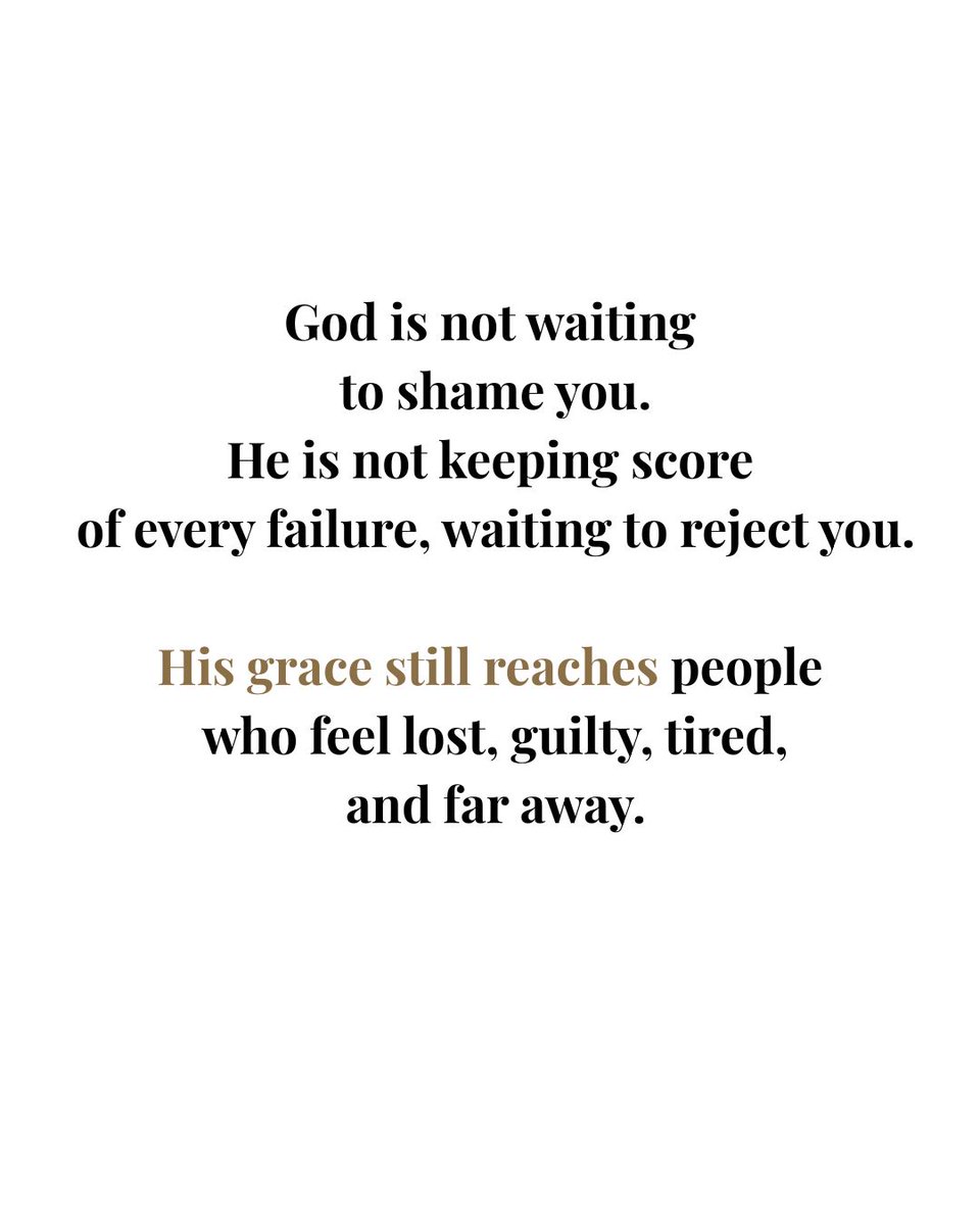 nkay_ora's tweet photo. Sometimes people stop coming close to God
not because they stopped believing…
but because they feel ashamed.

But grace still reaches people there.

📖 Luke 15:20 https://t.co/u3UtbRVPZH