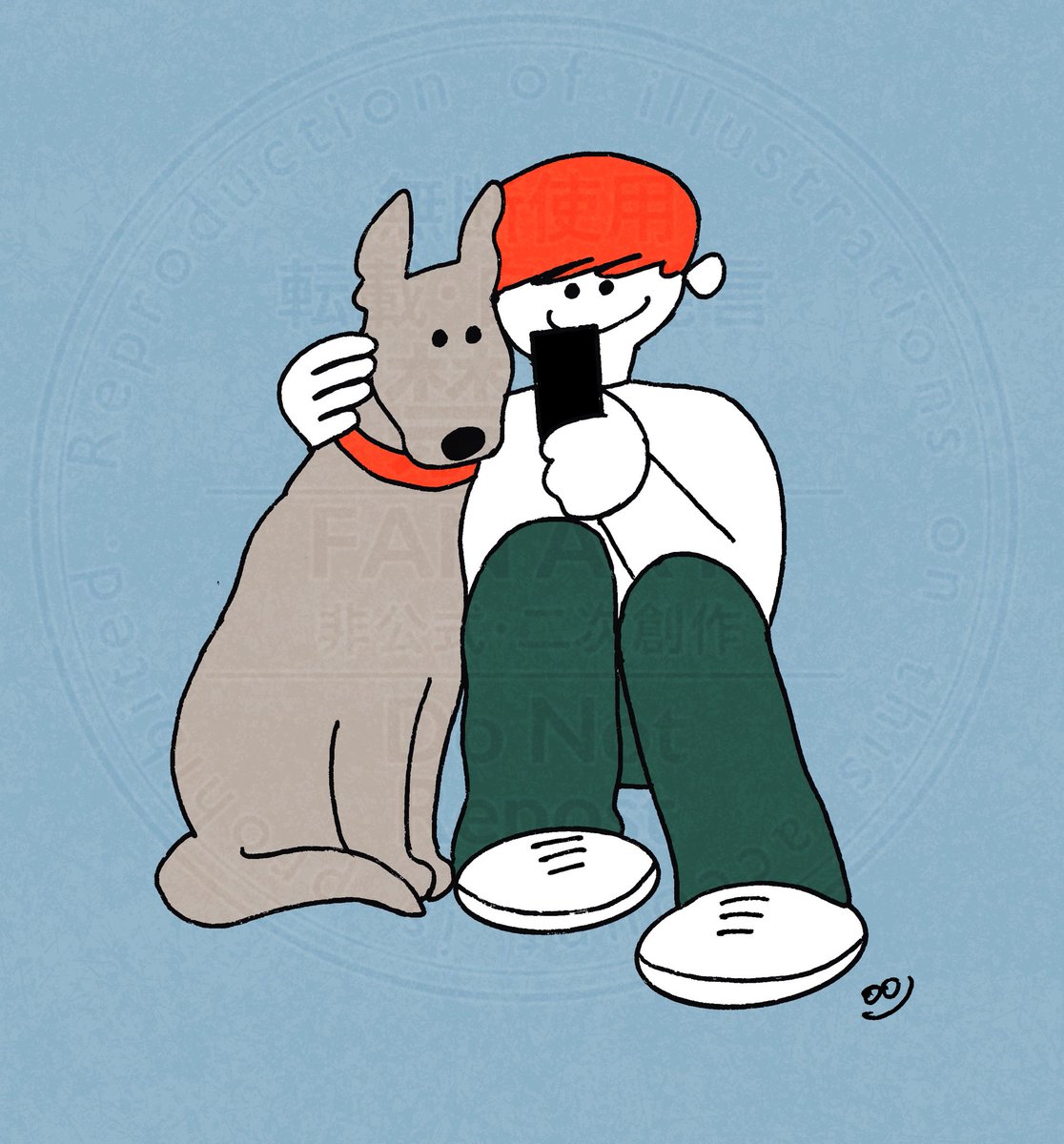 ool_illustrator's tweet photo. 笑って笑って！撮るよーっていうとちゃんと画面見るいっぬ
#イラスト #犬　#犬イラスト https://t.co/hLrWeCZk5z
