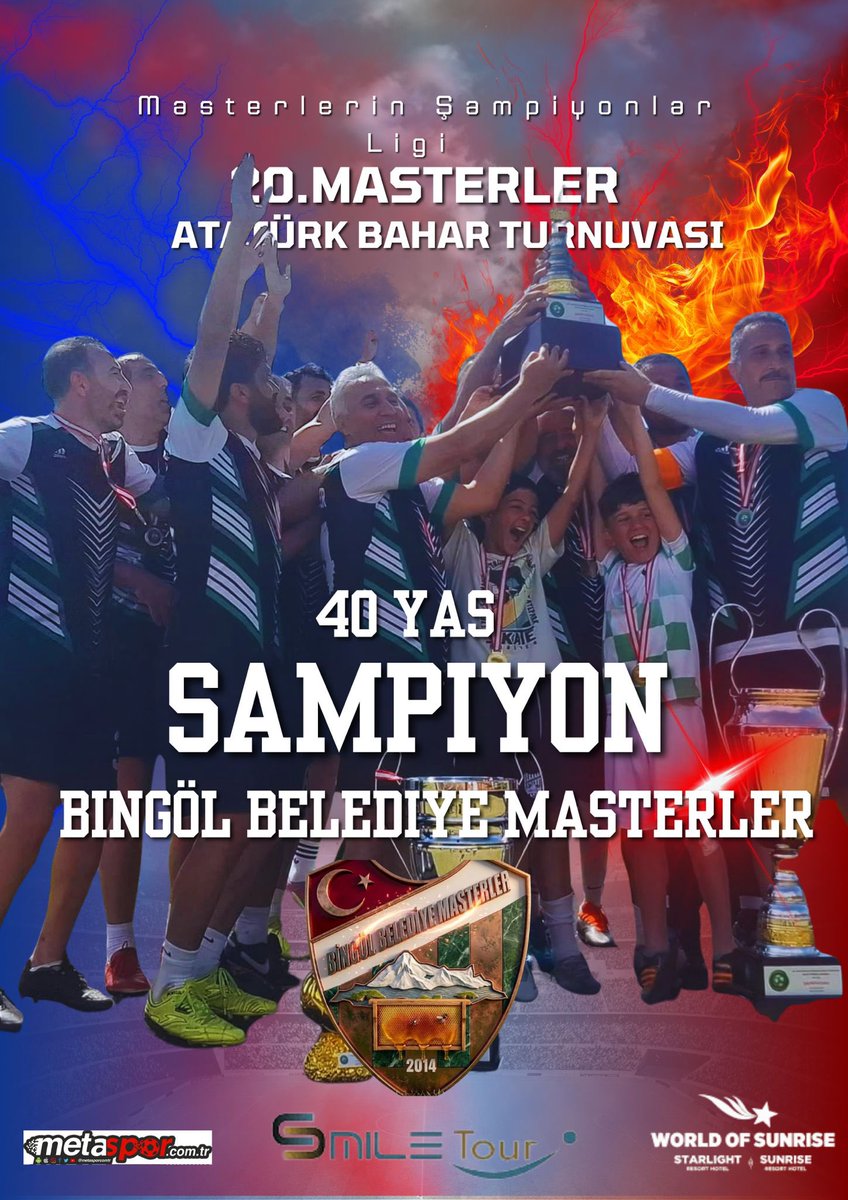 bingolbel's tweet photo. 🏆 Şampiyon Bingöl Belediye Masterler!

Antalya’da düzenlenen 20. Masterler Atatürk Bahar Turnuvası’nda mücadele eden Bingöl Belediye Masterler Takımımız, 16 takım arasından şampiyonluğa ulaşarak önemli bir başarıya imza attı.

Turnuva boyunca sergilediği mücadele ve takım ruhuyla dikkat çeken ekibimiz kupayı Bingöl’e kazandırırken, başarılı futbolcumuz Erhan Aydın da Turnuvanın Futbolcusu seçildi.

Bingöl’ü başarıyla temsil eden sporcularımızı tebrik ediyor, başarılarının devamını diliyoruz. 👏⚽️
