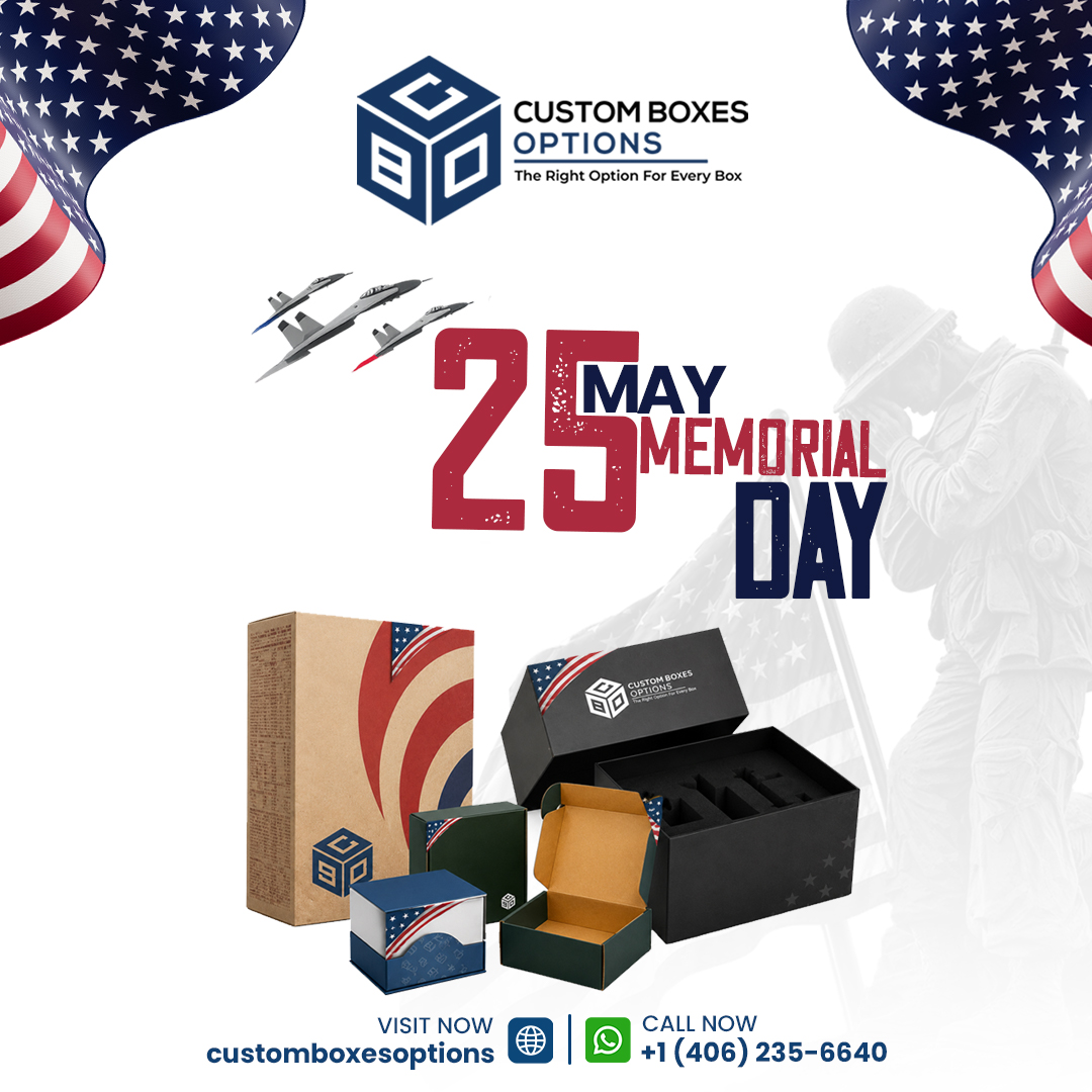 customboxoption's tweet photo. Honor. Remember. Celebrate. 🇺🇸
This Memorial Day, enjoy up to 50% OFF on premium custom packaging with worldwide free shipping.
#MemorialDay #usa #custompackaging #customboxes #customboxesoptions #freeshippingworldwide #packagingdesign #USDeals https://t.co/pl2v3Uvqct