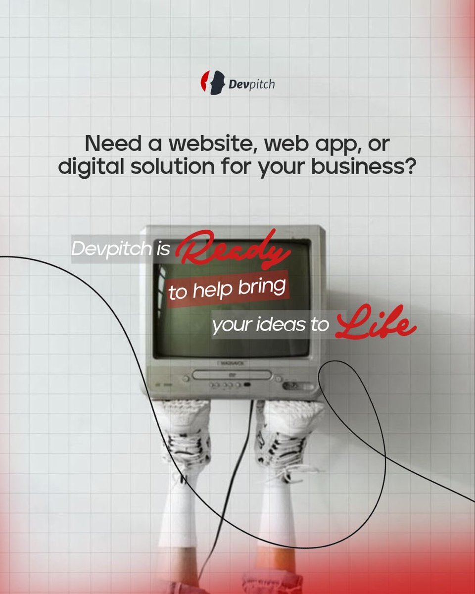 DevpitchCo's tweet photo. Every big digital product starts with a simple idea. 💡
A website, app, online platform.
A smarter way to run your business.

At Devpitch, we help turn ideas into real digital solutions that are functional, scalable, and built to help you grow.

Let’s talk about your ideas… https://t.co/O3oFhE69EP
