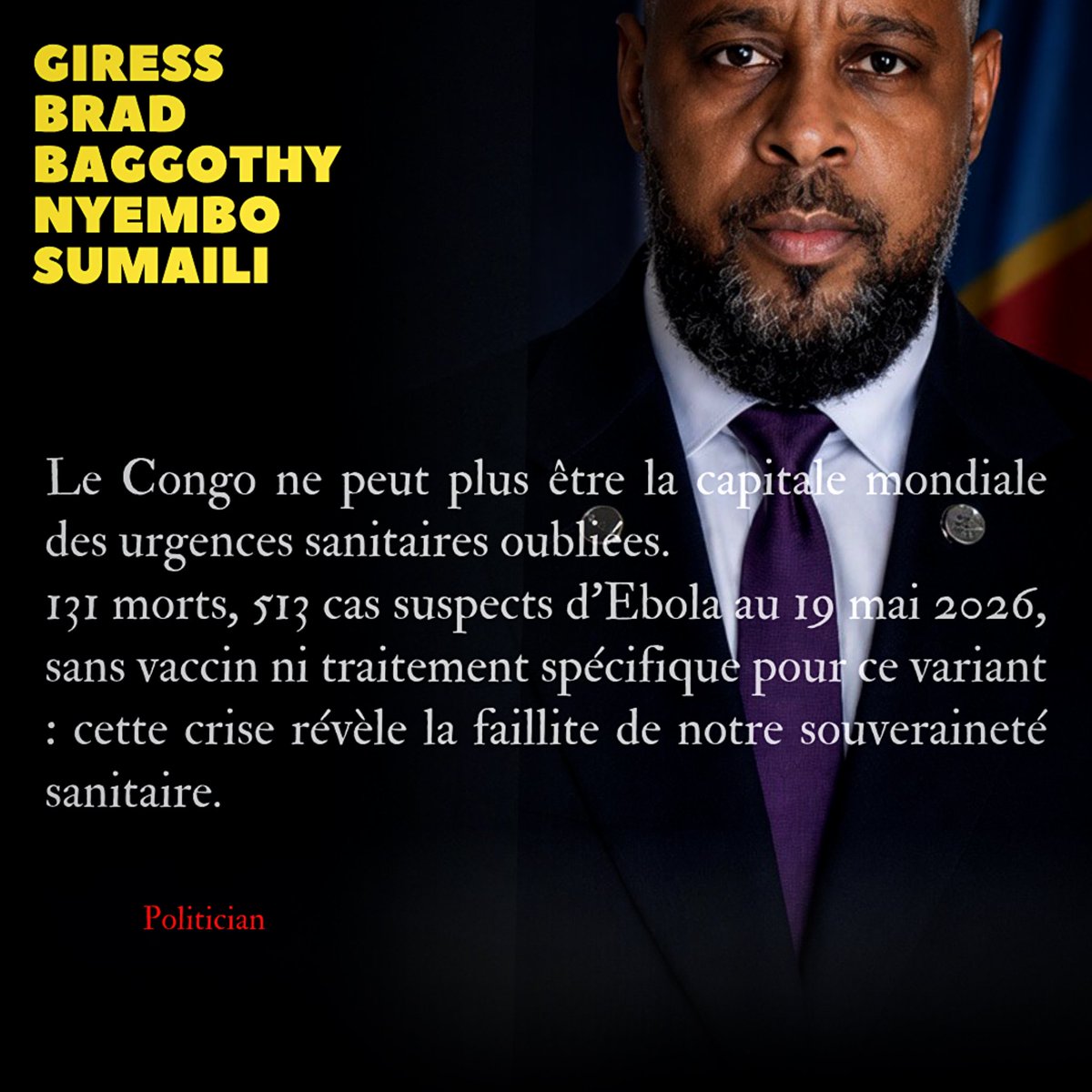 Giress Brad Baggothy "3R MémoireRDC" tweet media