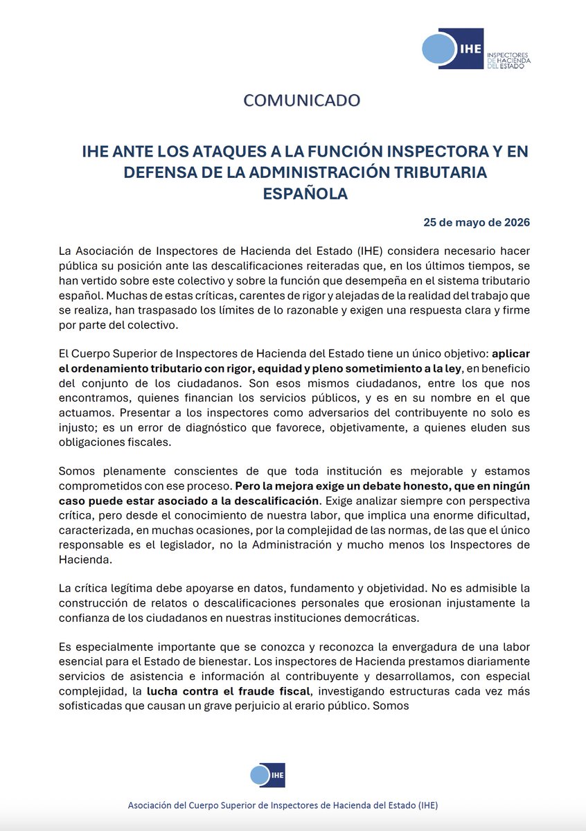 Asociación de Inspectores de Hacienda del Estado tweet media