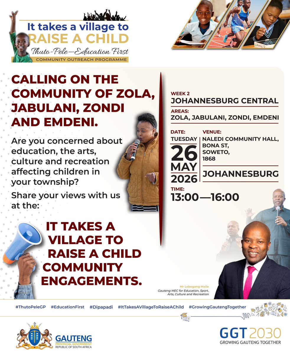 Gauteng Department of Education tweet media