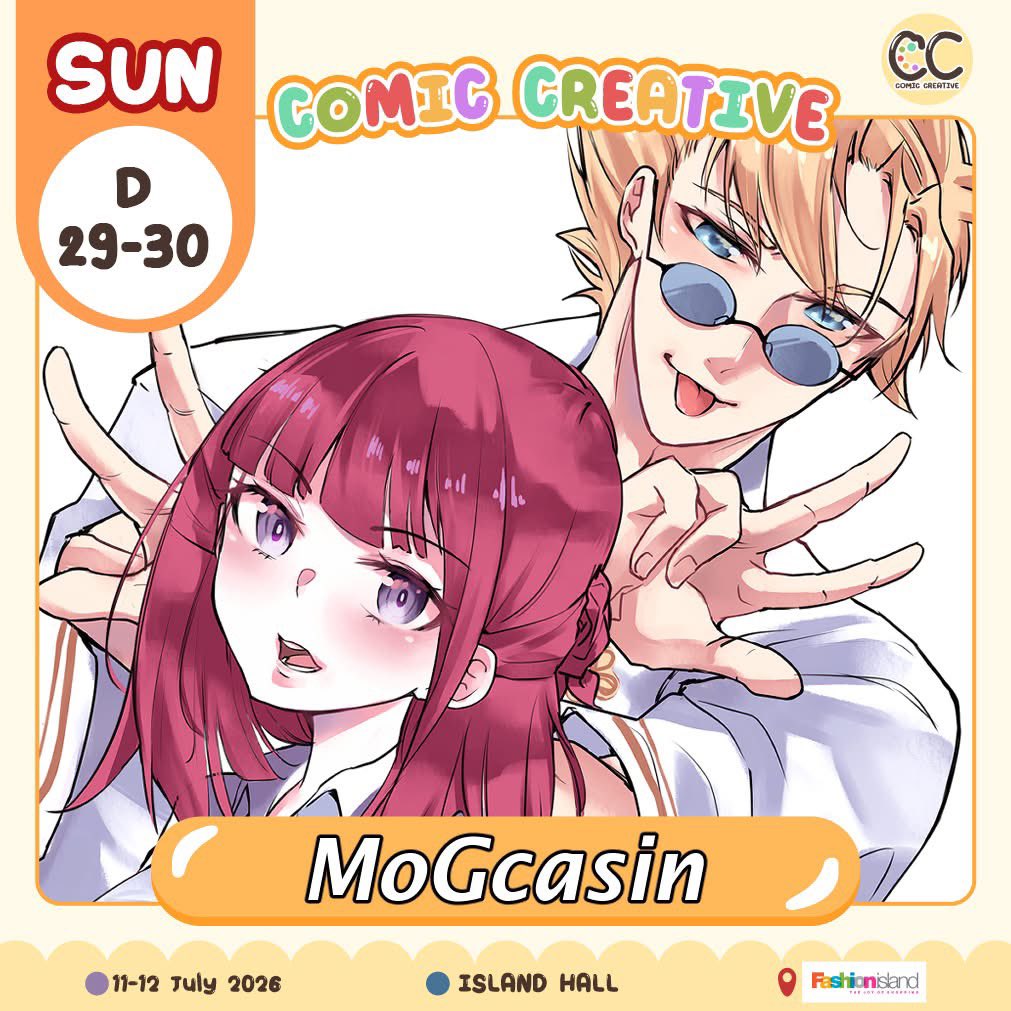MoGcasin's tweet photo. ✨อัพเดตงานออกบูธเดือนมิถุนายน-กรกฎาคม✨
สองเดือนหน้าจะไปออกบูธสองงานนะคะ ส่วนเล่มใหม่ออกทันเฉพาะงาน Comic Creative ใครสะดวกก็มาเจอกันได้น้า 
อาทิตย์ที่ 14 มิถุนายน-Comic Mania
👤บูธ M17 MoGcasin
อาทิตย์ที่ 12 กรกฎาคม - Comic Creative
👤บูธ D29-30 MoGcasin https://t.co/3JQTYS21t0
