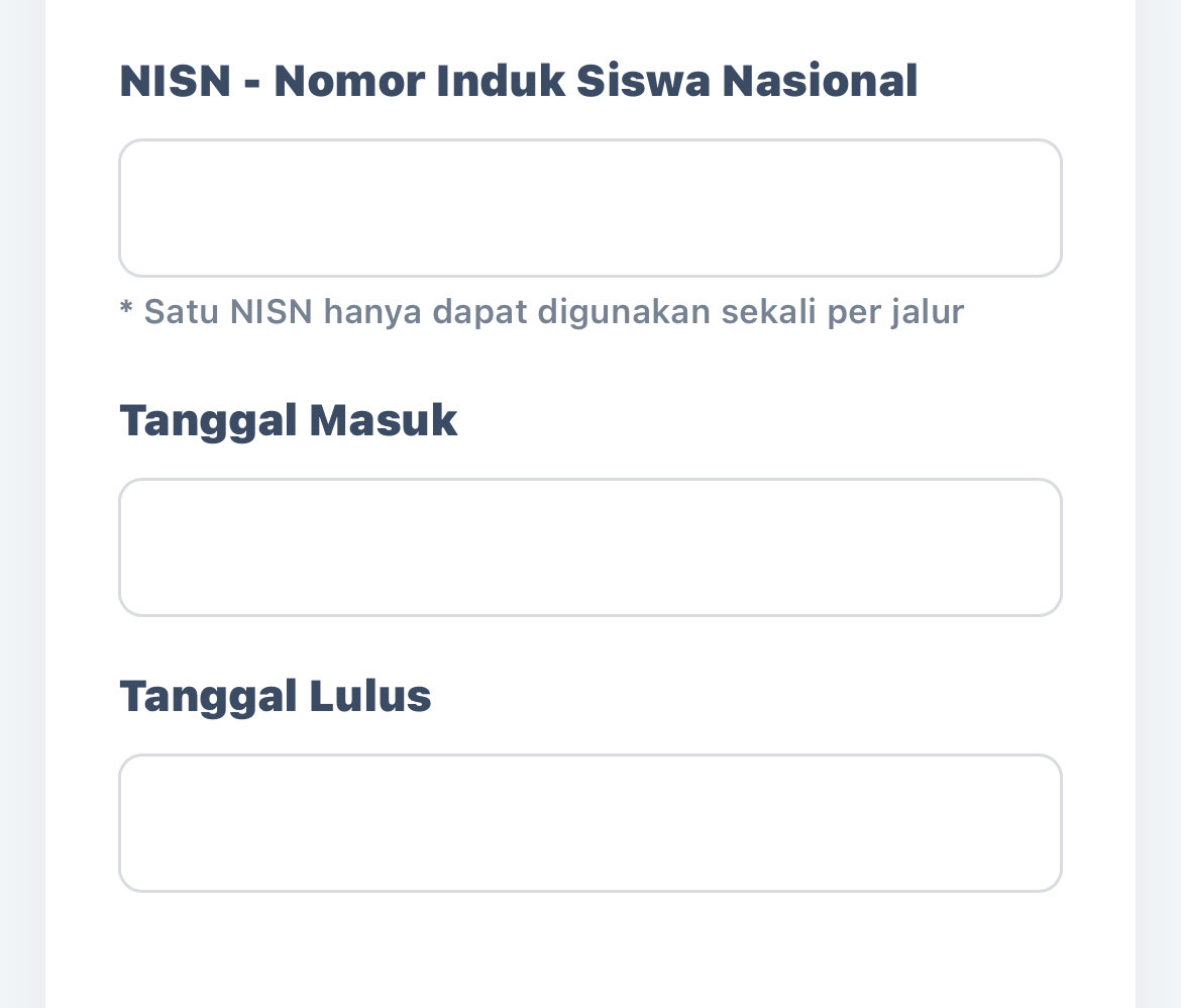 jeaeemienn's tweet photo. hai ada yg daftar ssu itb jalur skor utbk ga? mau nanya di bagian NISN tanggal masuk dan  lulusnya diisi gimana ya? https://t.co/fZe6sy66UP