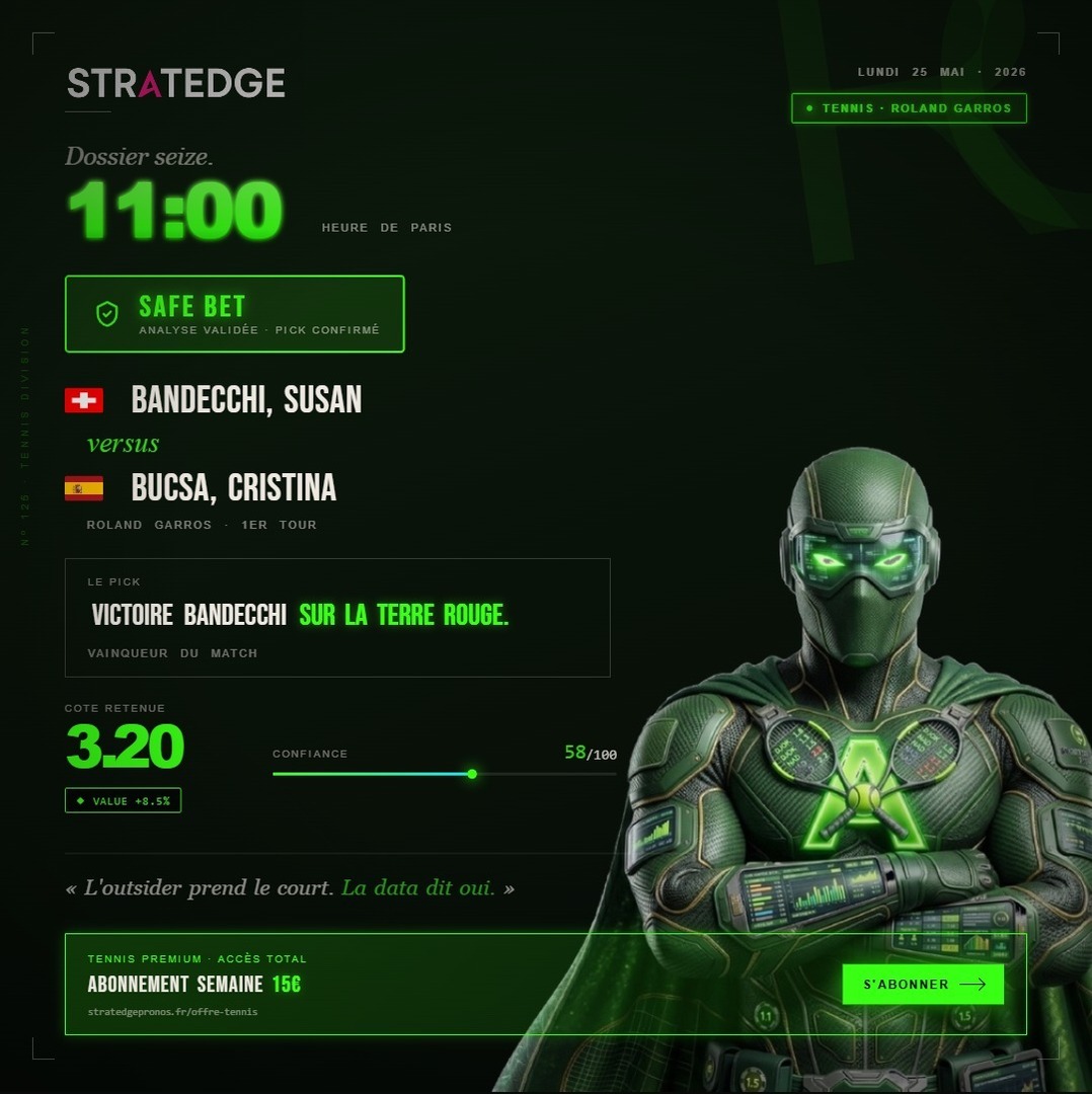 StratEdge Pronos 🔞 tweet media