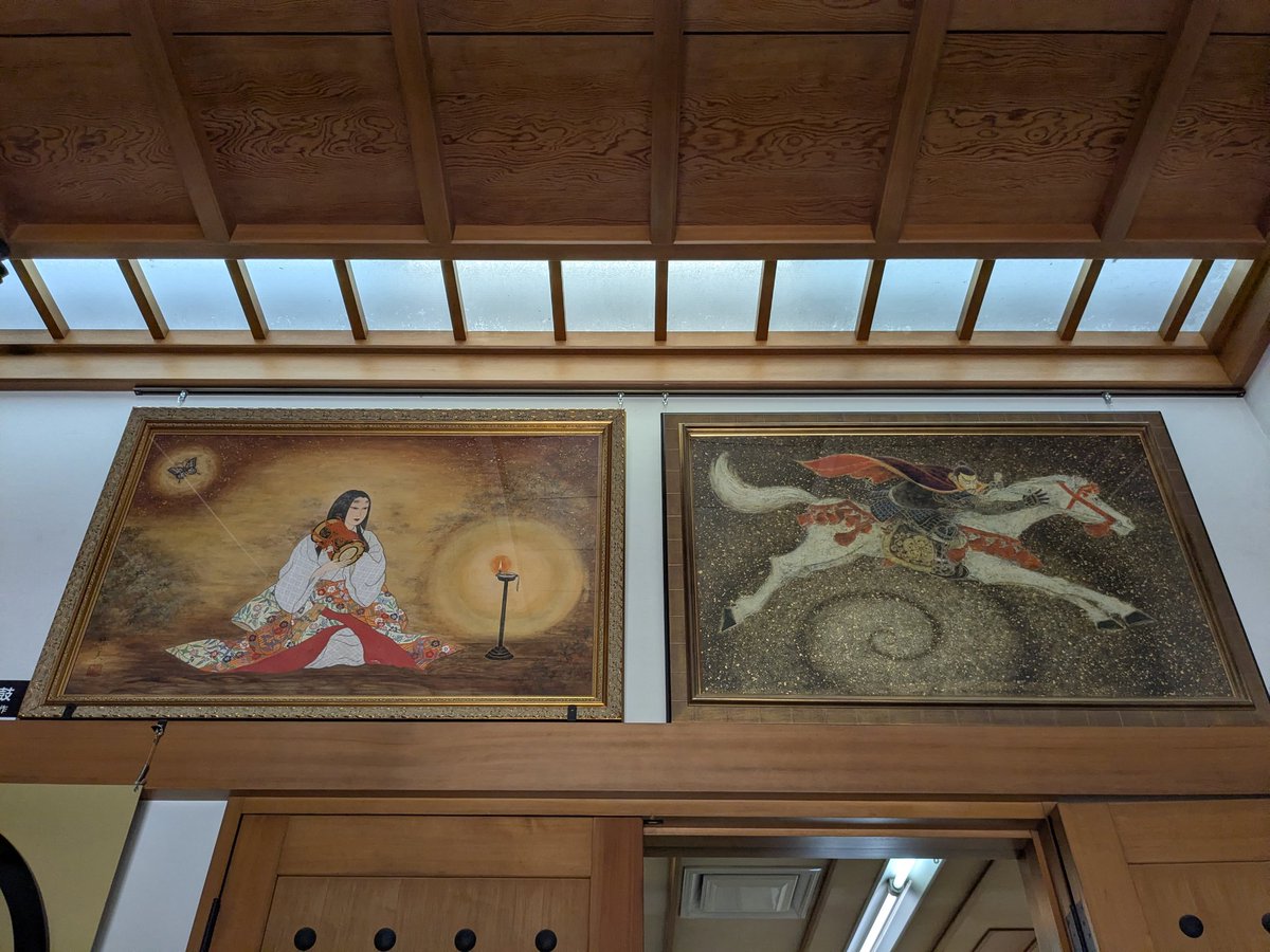 なお、清洲城 展示室の入口の 絵画につきまして 中村麻美さん作「濃姫