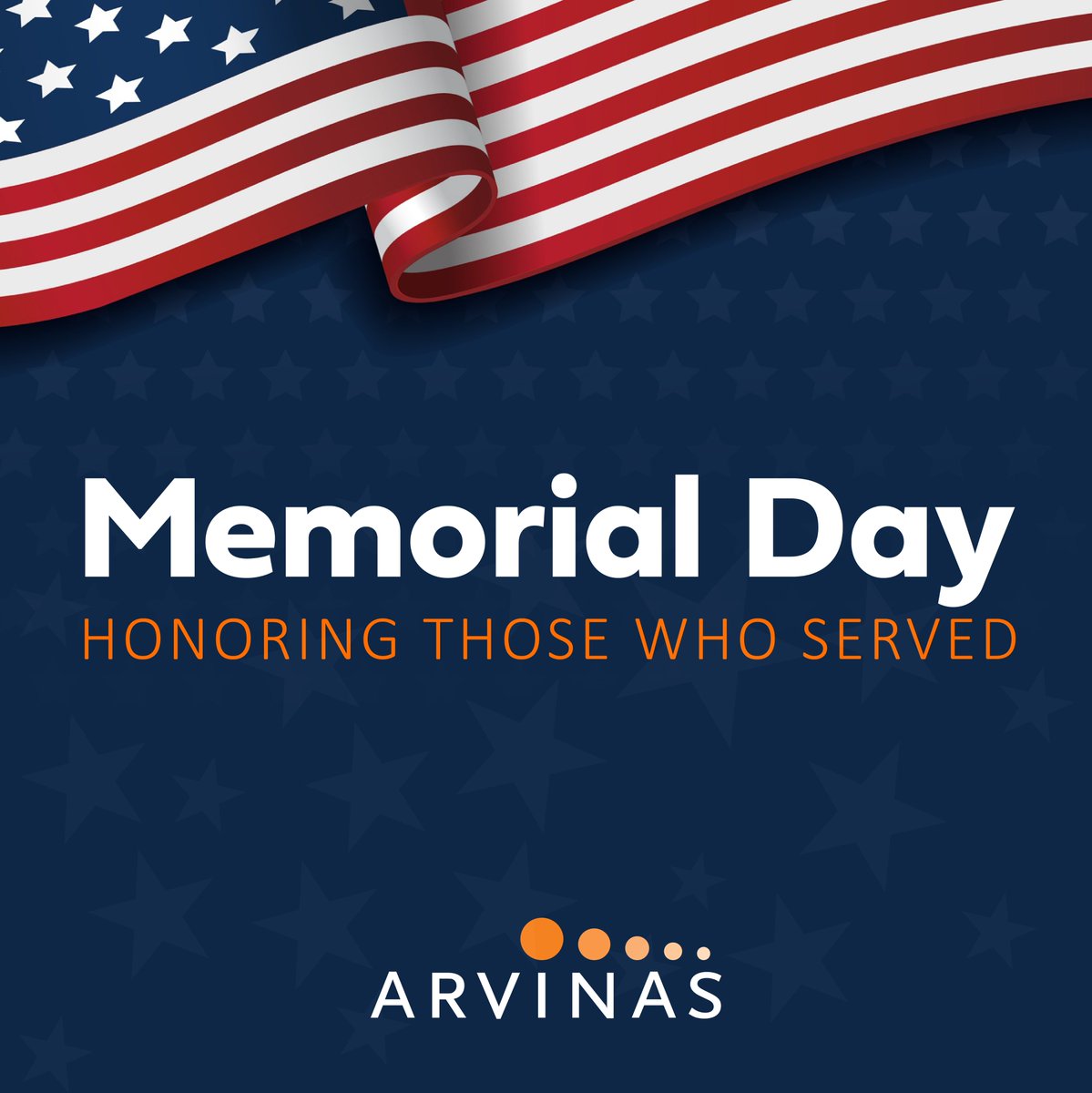 ArvinasInc's tweet photo. This #Memorial Day, we take a moment to honor and remember those who served and sacrificed for our country.

We remember their service with respect and gratitude. https://t.co/PirzrnuxTA