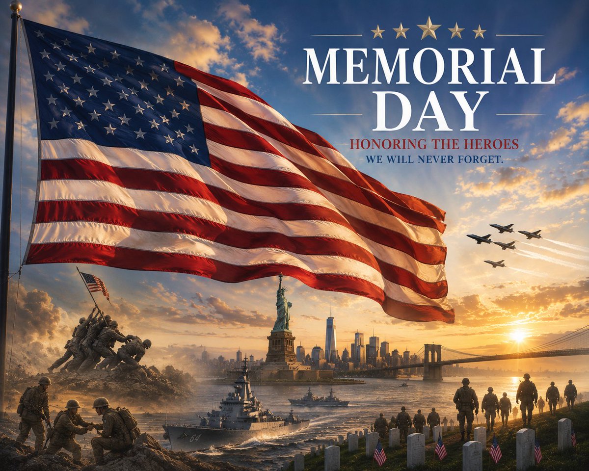 jhines340's tweet photo. Memorial Day: Freedom Is Never Free! 

Memorial Day is more than the beginning of summer. It is more than cookouts, flags waving in the breeze, or time spent with family. It is a sacred reminder that the freedoms we enjoy every single day were paid for by brave men and women who gave everything for this nation.

Freedom is not free...

https://t.co/60Vaeu8yIV