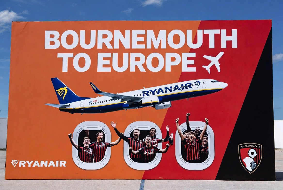 NigerianSpaces's tweet photo. 🚨 BIG NEWS: AFC Bournemouth flight to Europe! ✈️❤️
The Cherries are flying to Europe next season… and Ryanair is taking them there!
🔥
#Ryanair #AFCBournemouth #ToEurope #PremierLeague https://t.co/dsB8qDzCKh
