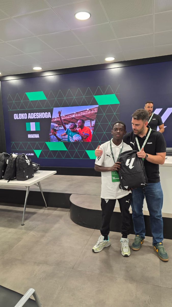 SEAMORIOW's tweet photo. ⚽ Pride of Seamoriow FA: Oloko & Okon Represent Nigeria in Spain 🇪🇸🇳🇬

Our boys are currently in Spain representing Nigeria at the prestigious LaLiga Futures Tournament, competing against some of the finest young talents from around the world. 

Both players continue to embody the quality, discipline, and development philosophy of Seamoriow FA as they gain valuable international experience through the Nigeria Nationwide League One x LaLiga partnership.

We are proud to see them take this important step in their football journey on the global stage. ⚽

Also representing Nigeria at the tournament:
 🇳🇬 Idris Noah Olalekan  (Mavlon FC)
🇳🇬 Sanni Aishat Kehinde  (DreamStars FC)
🇳🇬 Sofiat Omolara Rasaq  (DreamStars FC)
🇳🇬 Igbegbu Amaka (CAT Ladies FC)

We wish all the Nigerian representatives a successful and memorable tournament in Spain. 🇳🇬✨

#SeamoriowFA #LaLigaFutures #FutureStars #NigerianFootball #GrassrootsDevelopment