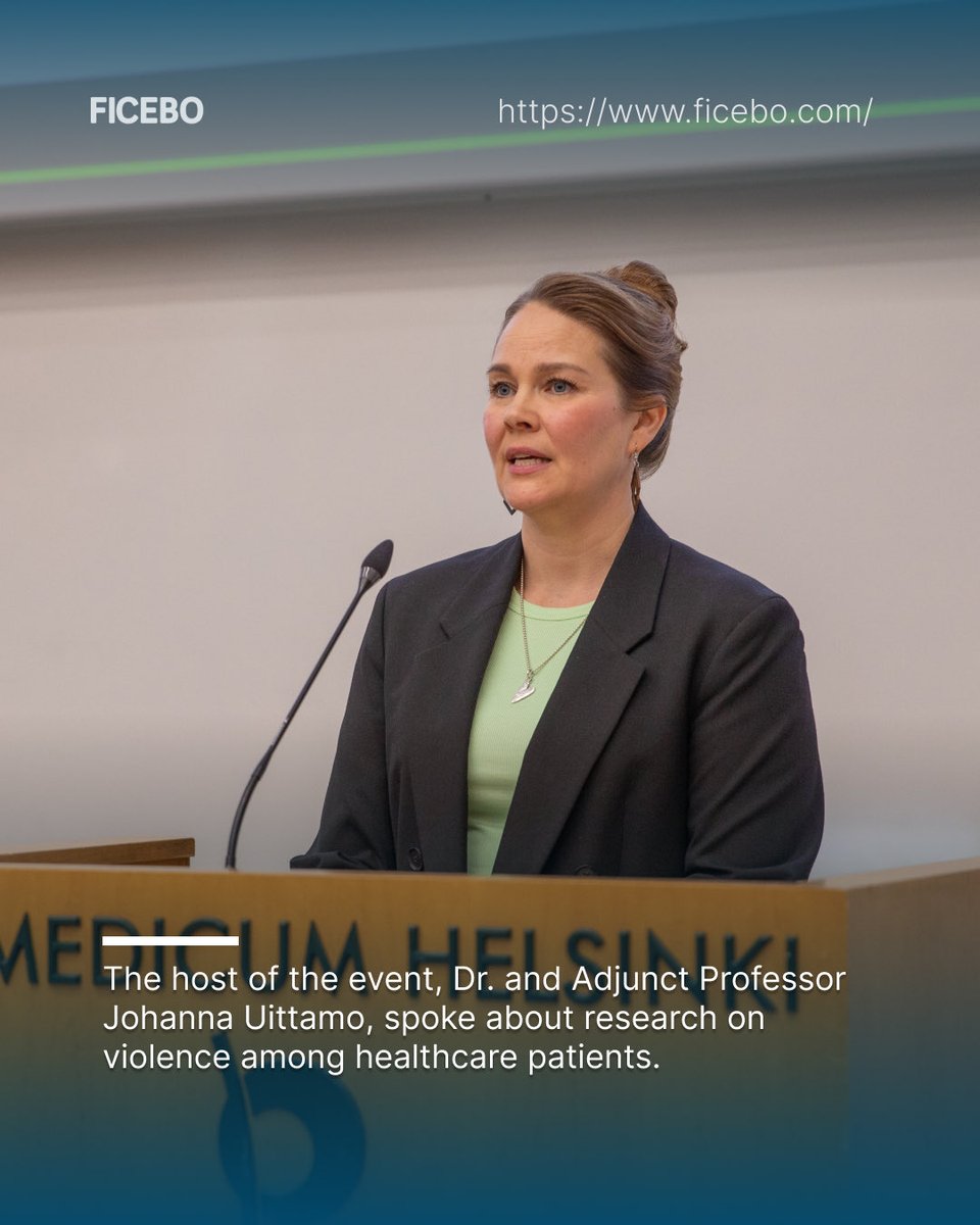 ficebo's tweet photo. The Studia Medicina event on May 20 focused on domestic violence. Patroned by Mrs. Suzanne Innes-Stubb, the event featured host Dr. and Adjunct Professor Johanna Uittamo, who discussed research surrounding violence among healthcare patients. https://t.co/jIYclr98Uc