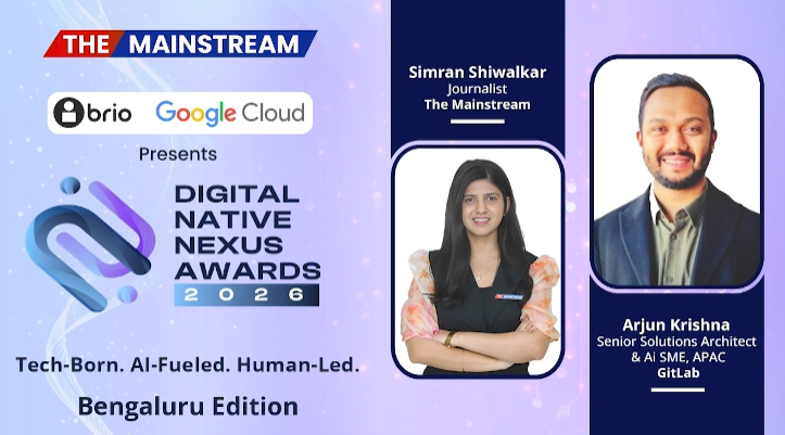 TheMainstream7's tweet photo. Hear from Mr. Arjun Krishna at GiTLab, in conversation with Ms. Simran Shiwalkar, at #DigitalNativeNexus2026 – Bengaluru Edition.

Watch Full Video Here: https://t.co/J8D9VUc5Qy

#TheMainstream  #GitLab #ArtificialIntelligence #SecureAI #DigitalTransformation #Innovation https://t.co/vznSFIiUNX