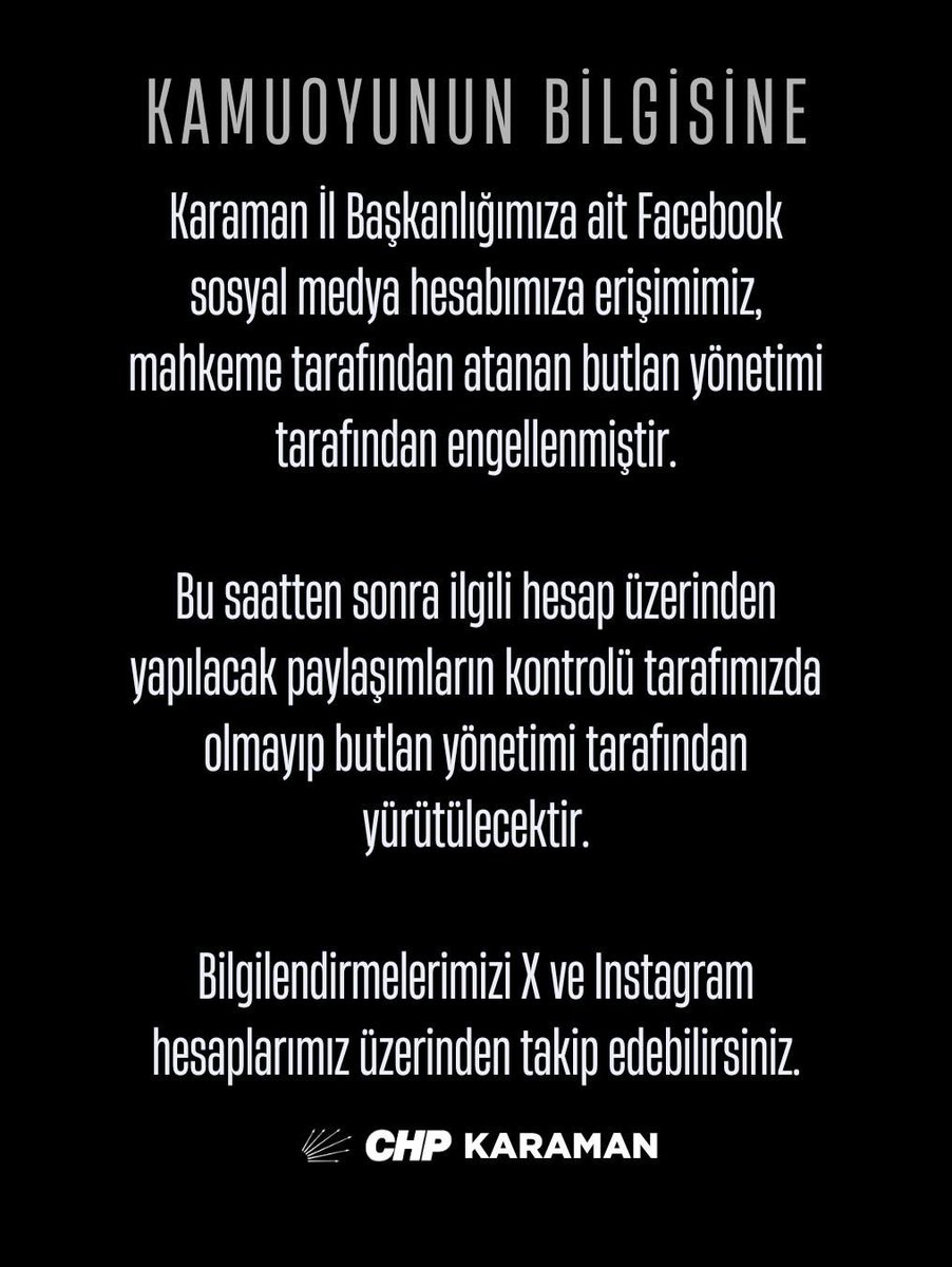 CHP Karaman İl Başkanlığı tweet media
