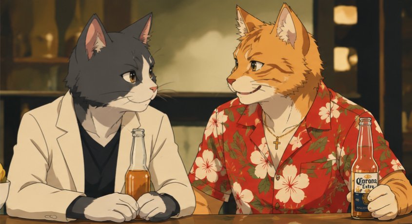 angelicusername's tweet photo. Shane and Ilya as cats https://t.co/paWAr7or5I