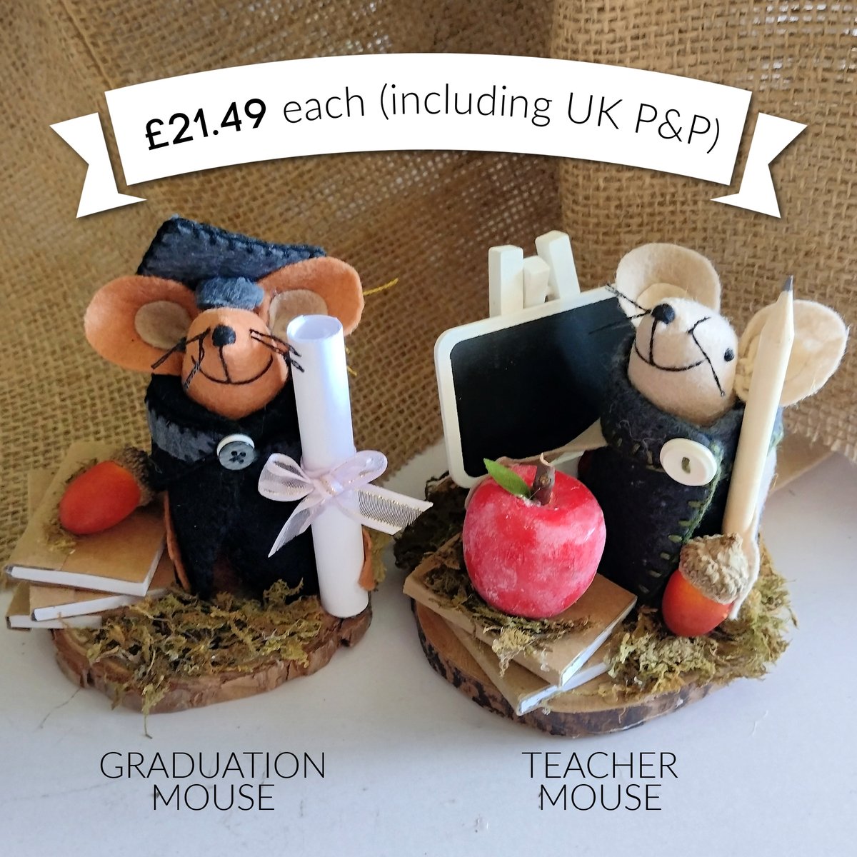 HeartFelty's tweet photo. These two little cuties will be heading to my Etsy shop this week, just in time for Graduation Season and the final half term of school. Each comes boxed and with their own little adoption card.
Pop me a dm or comment below. You can also find me via email at heartfelty@gmail.com https://t.co/yjCy8LDS2J