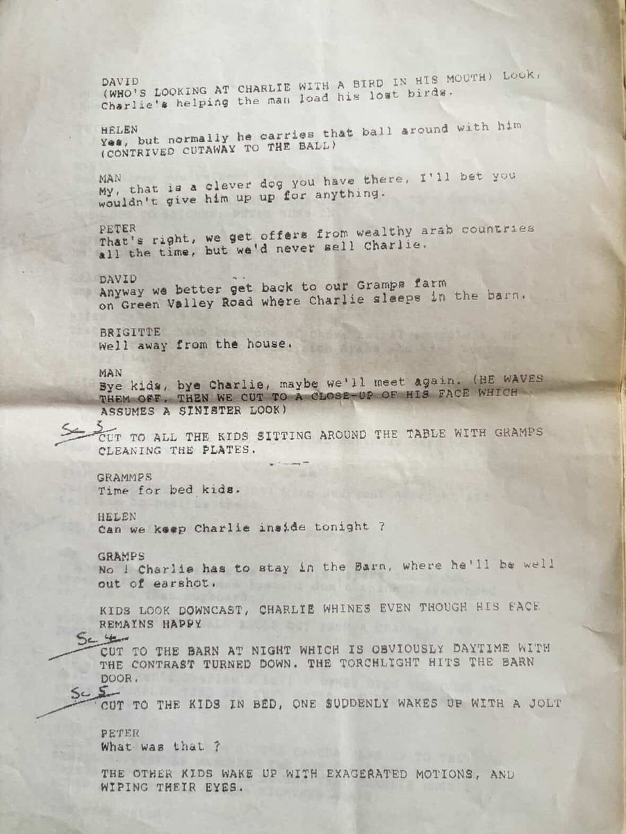 TLSChampagne's tweet photo. Did you know there is a lost "Charlie The Wonderdog" episode?

Justin Anderson, aka foolhardy Cousin George, found his copy of the script (pages supplied). It was filmed, but now lost out there somewhere at the bottom of Dead Man's Weir.

https://t.co/2WGtRo3F68 https://t.co/oWyPy2dqg4